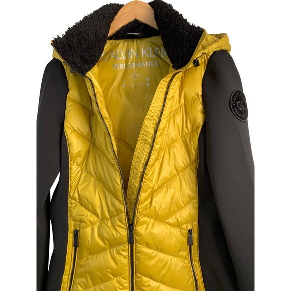 Womens Calvin Klein Performance Puffer Jacket Hood M 8957 NWT - Picture 8 of 10